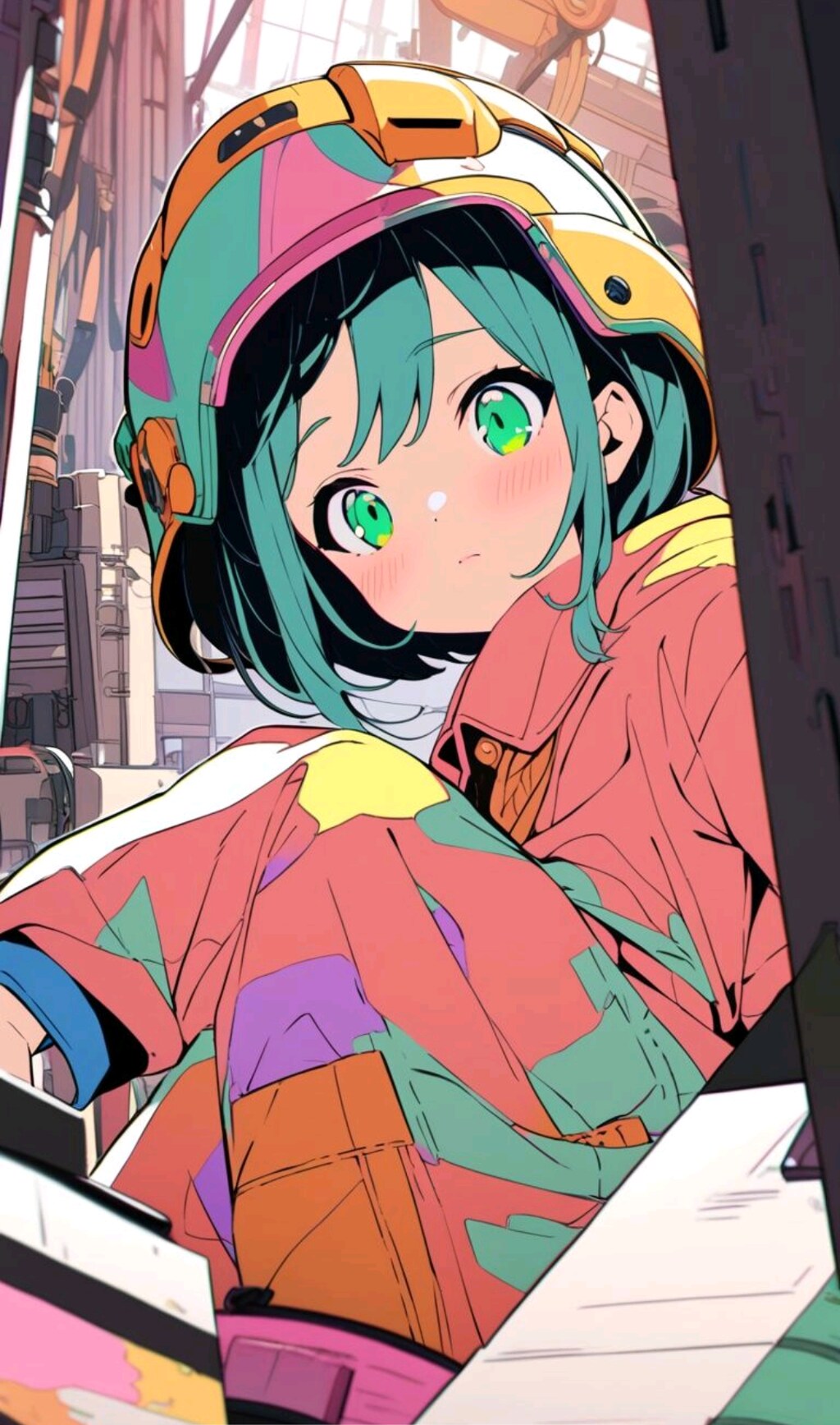 働く小さな女の子