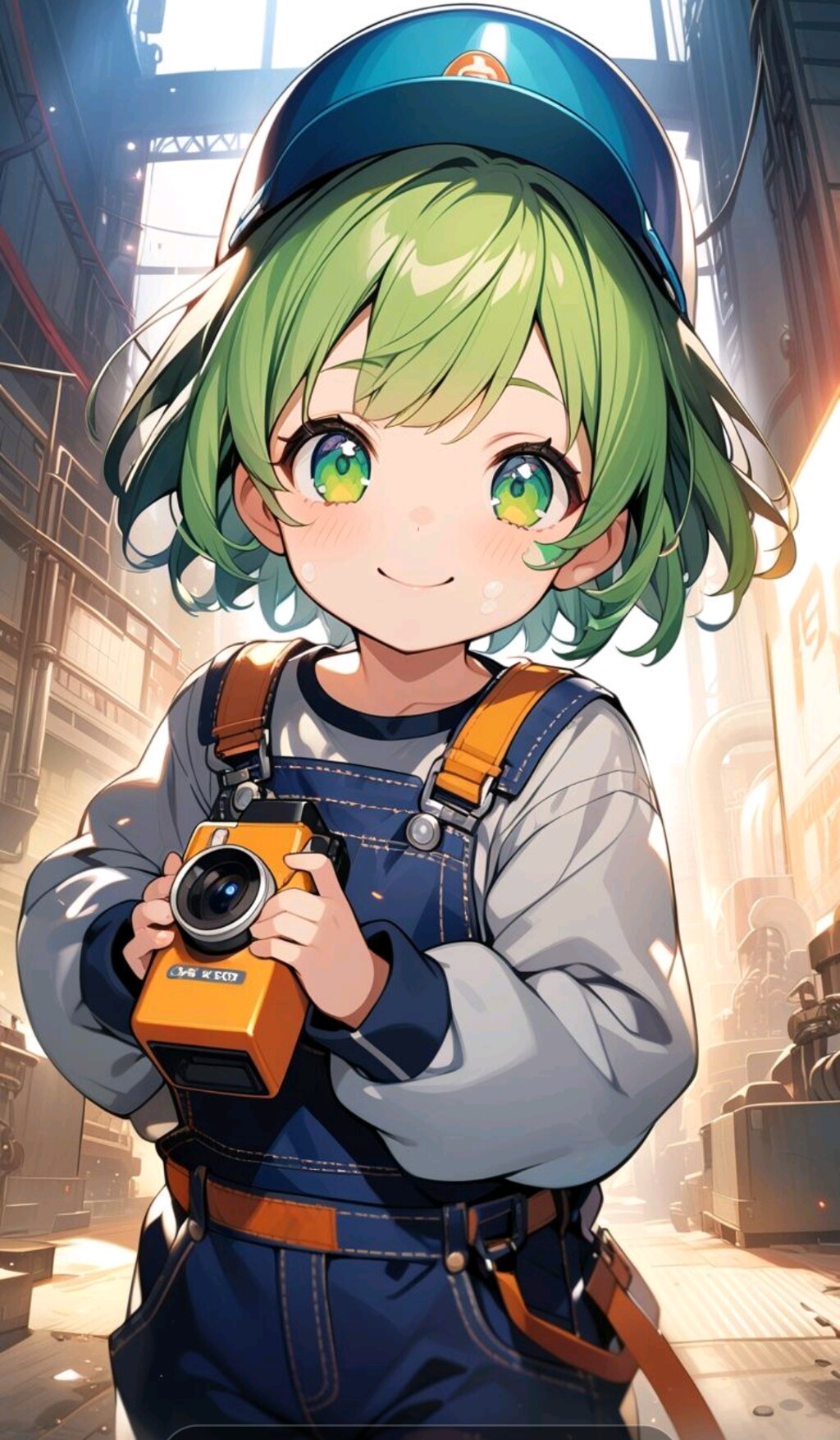 働く小さな女の子