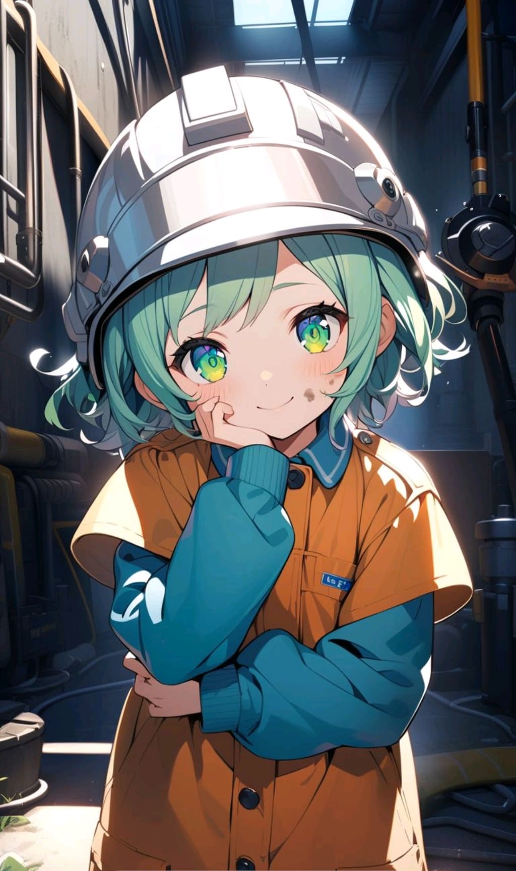 働く小さな女の子