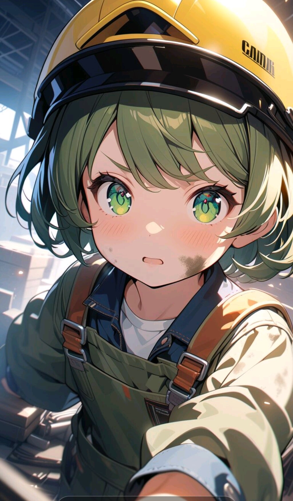 働く小さな女の子