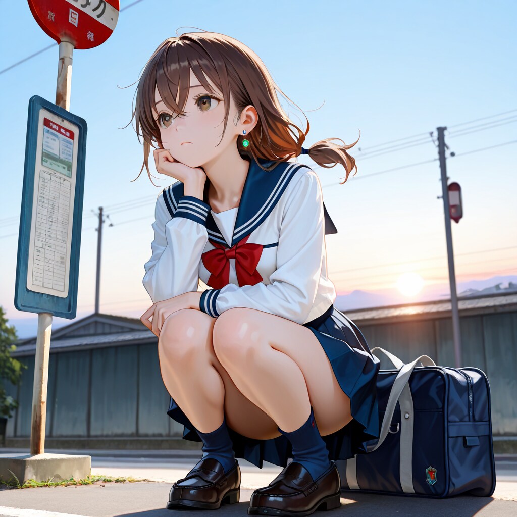 歩美 セーラー服 (1)