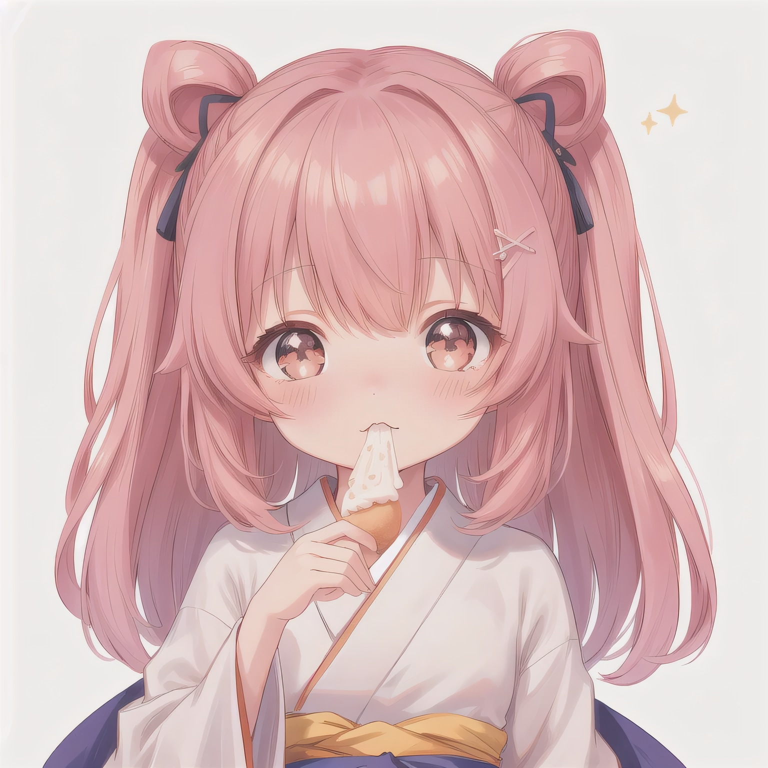 ピンク髪ロングのミニキャラ４ | の人気AIイラスト・グラビア