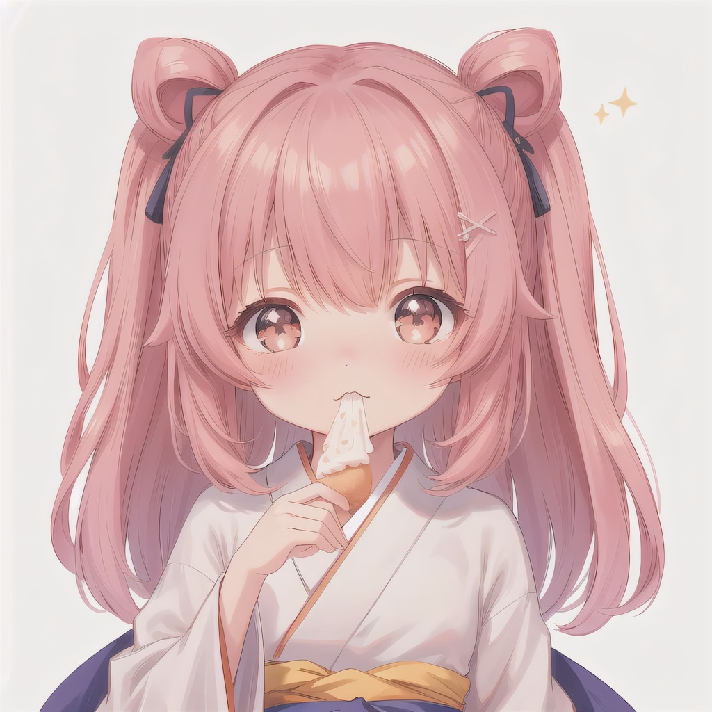 ピンク髪ロングのミニキャラ４