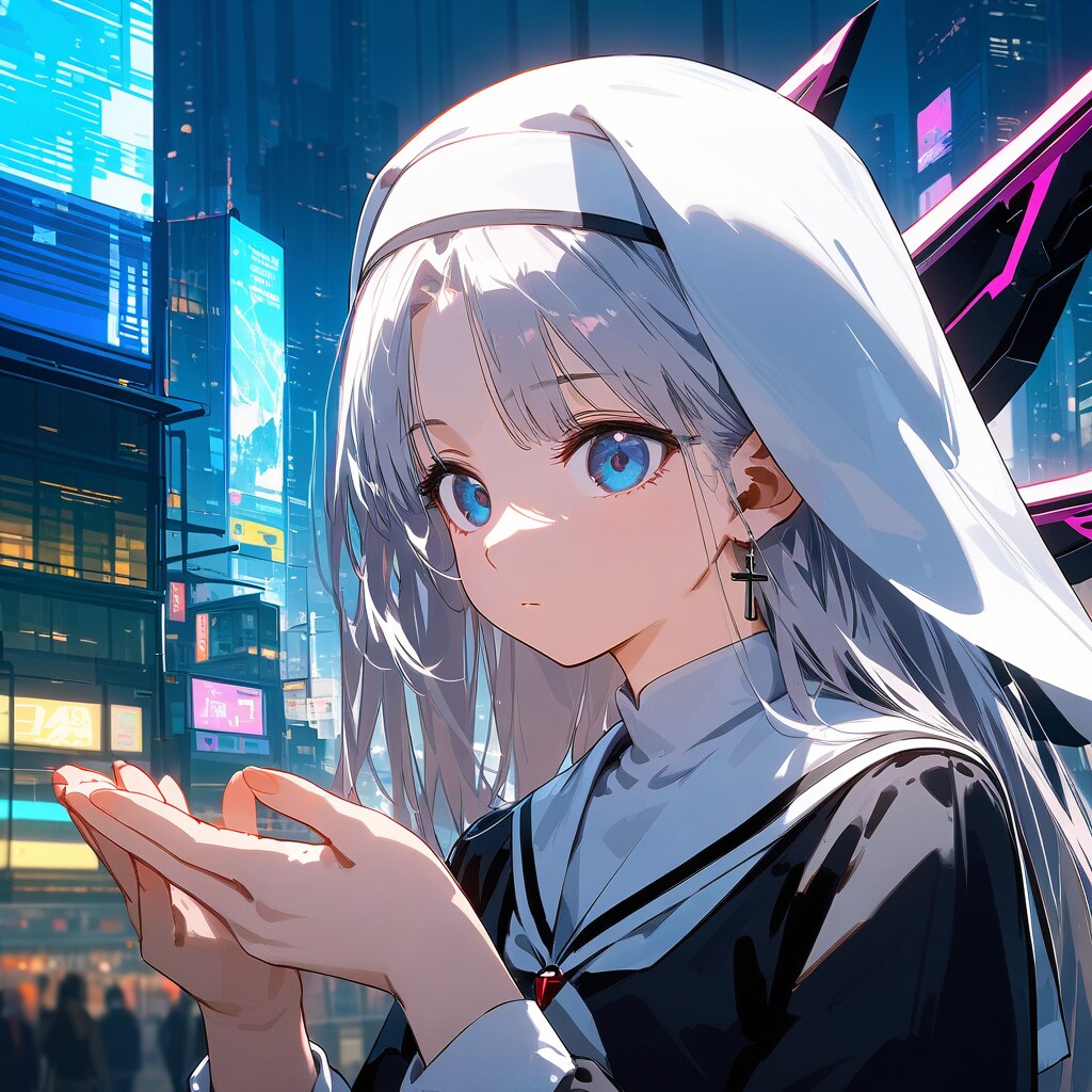 都市を歩くシスター | の人気AIイラスト・グラビア