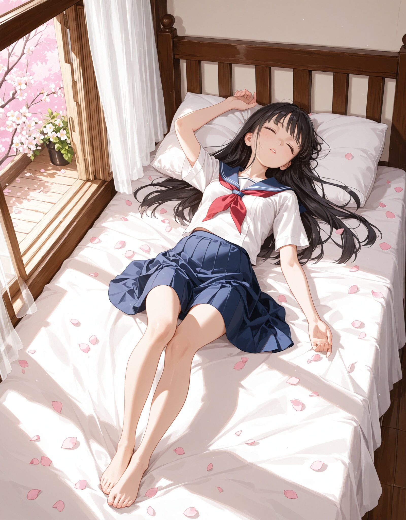 眠っている春香