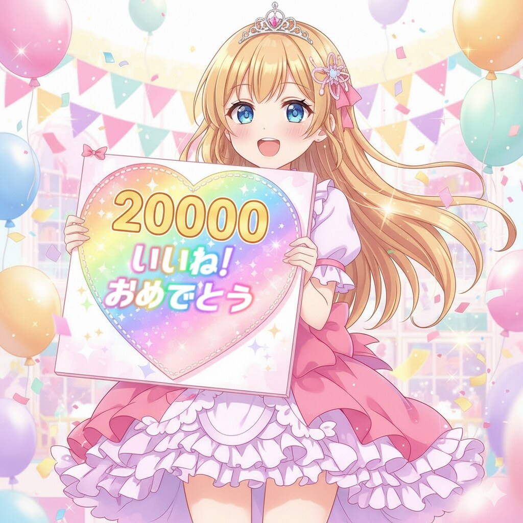 20,000いいね！おめでとうございます！