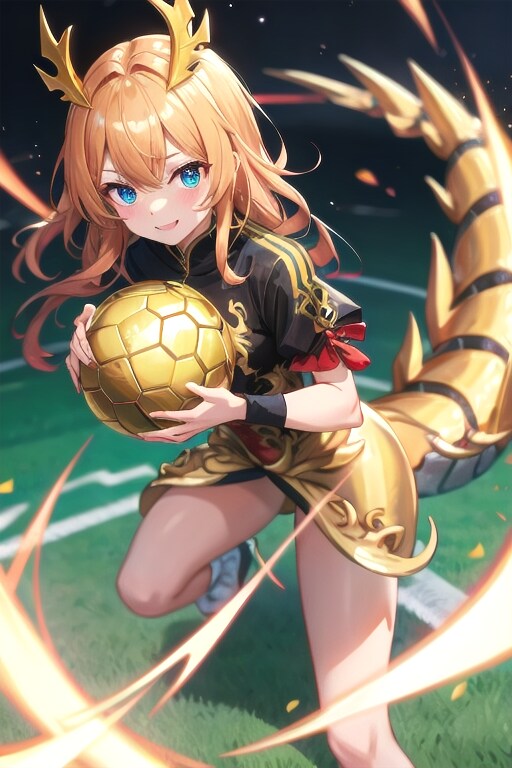キンタマサッカー（ドラゴン族のゴールキーパー？） | の人気AIイラスト・グラビア