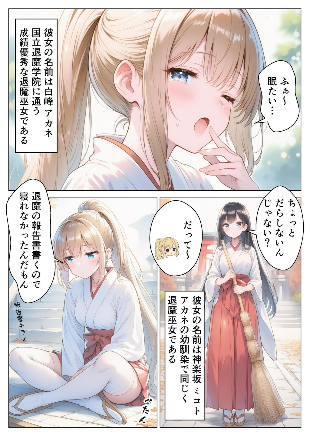 退魔巫女は敗北しました