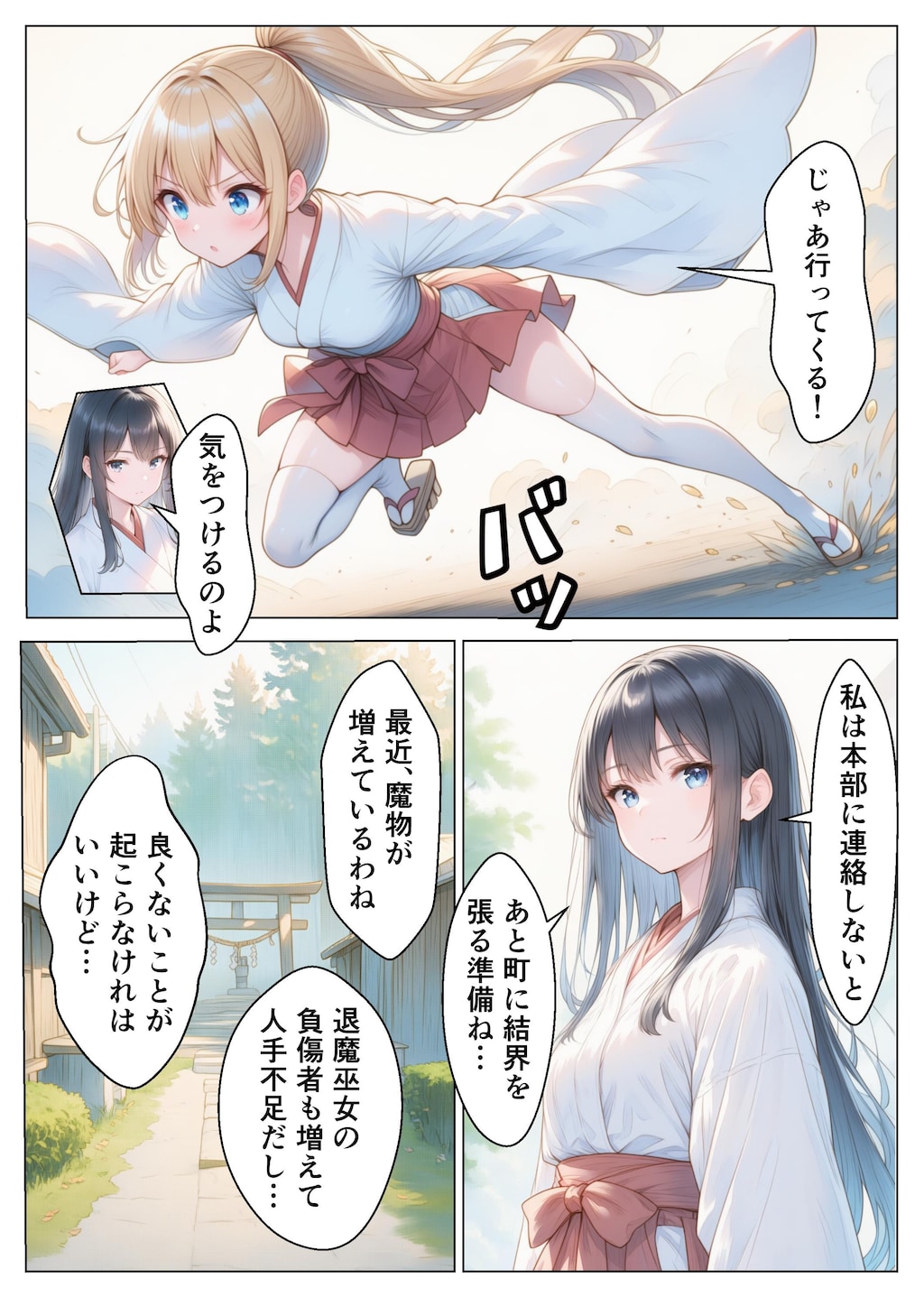 退魔巫女は敗北しました