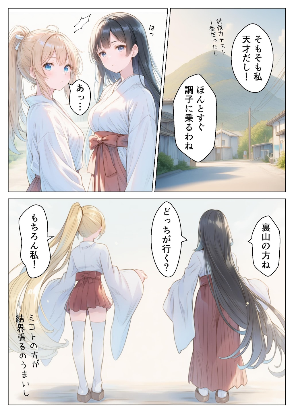 退魔巫女は敗北しました