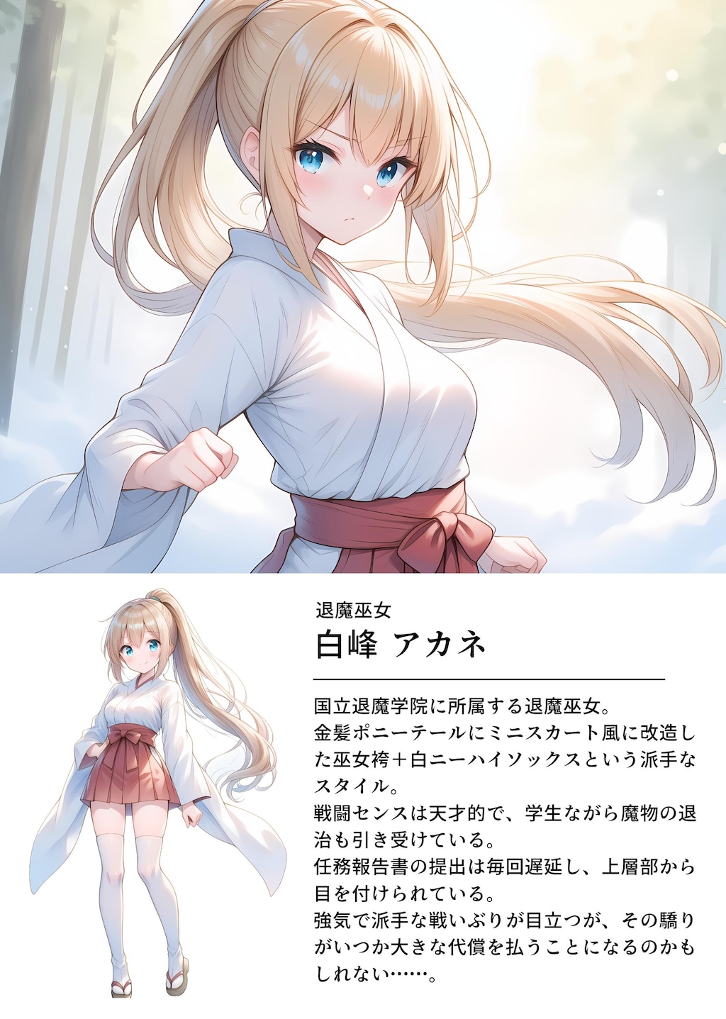 退魔巫女は敗北しました