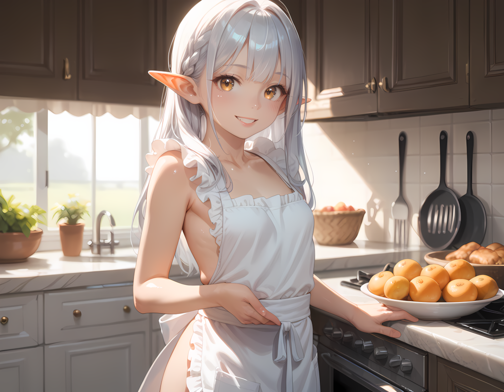 今日はエルフ奥様の朝ごはんです💕