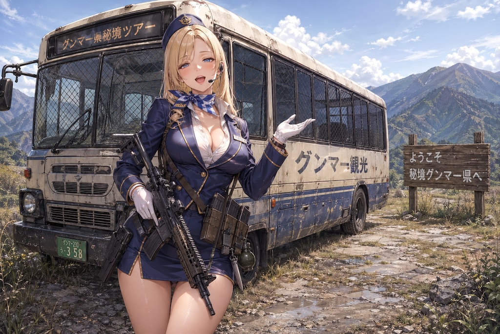 グンマー県秘境ツアーのバスガイドさん💕