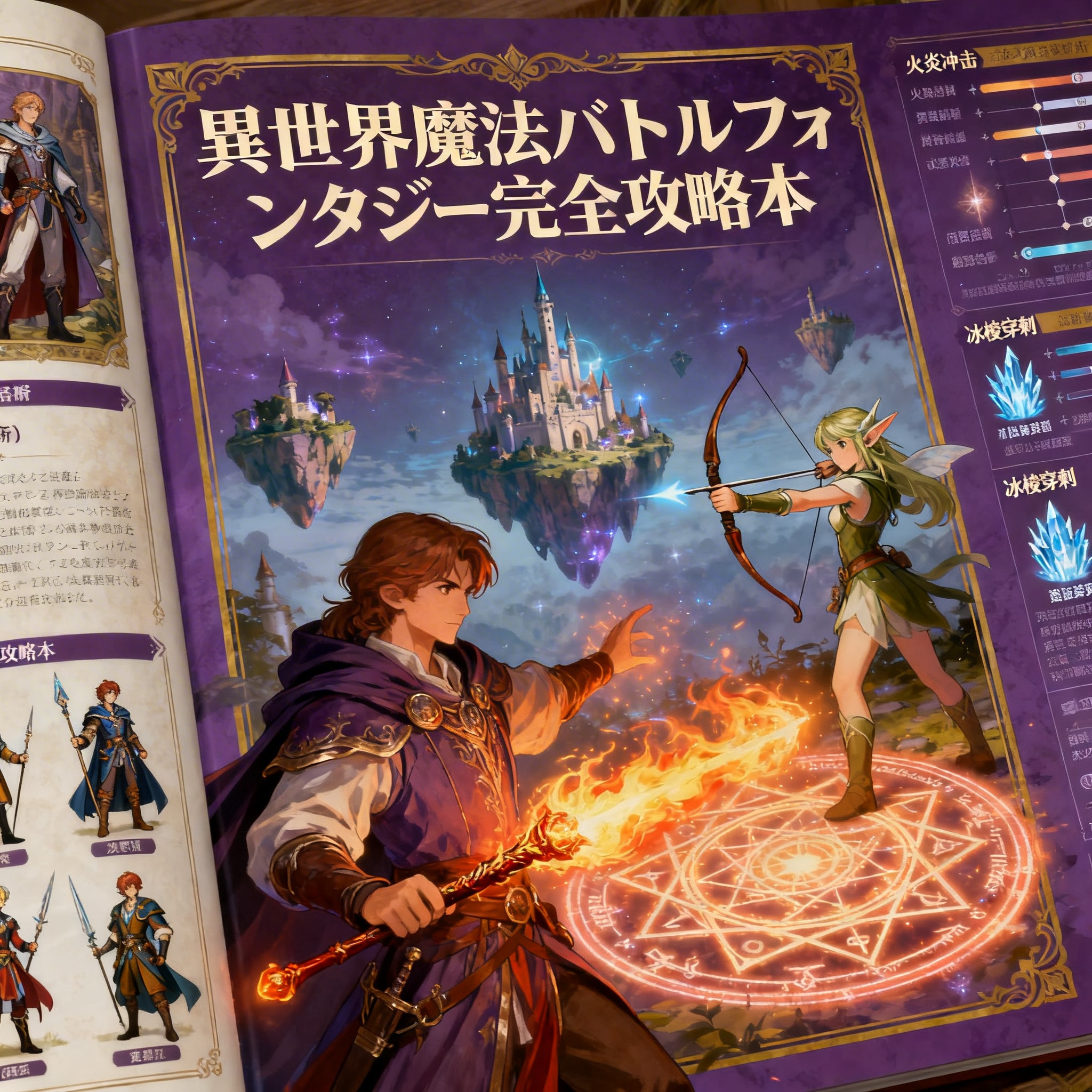 異世界バトルファンタジー完全攻略本 | の人気AIイラスト・グラビア