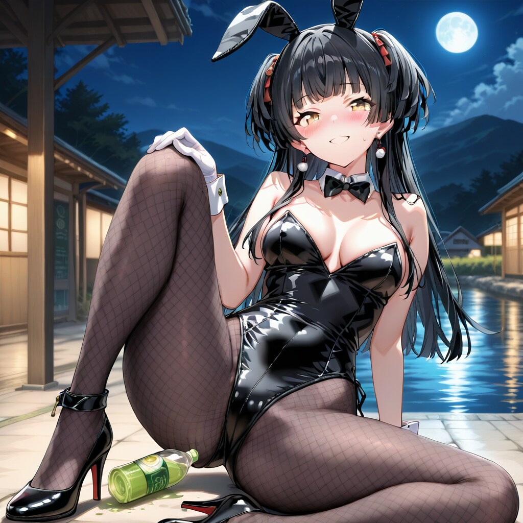 バニーガール衣装の冬優子
