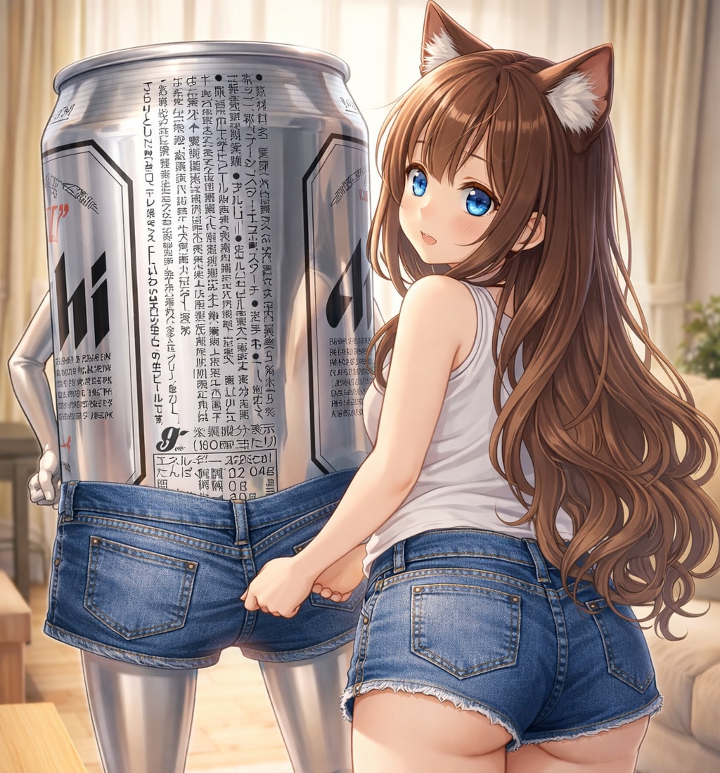 ホットパンツの小さな女の子