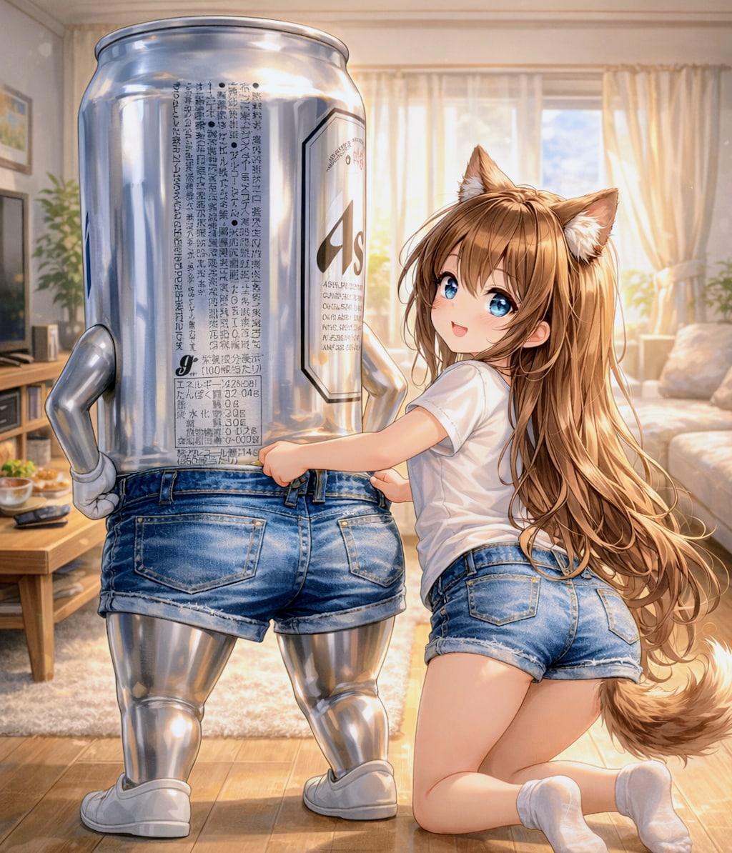 ホットパンツの小さな女の子