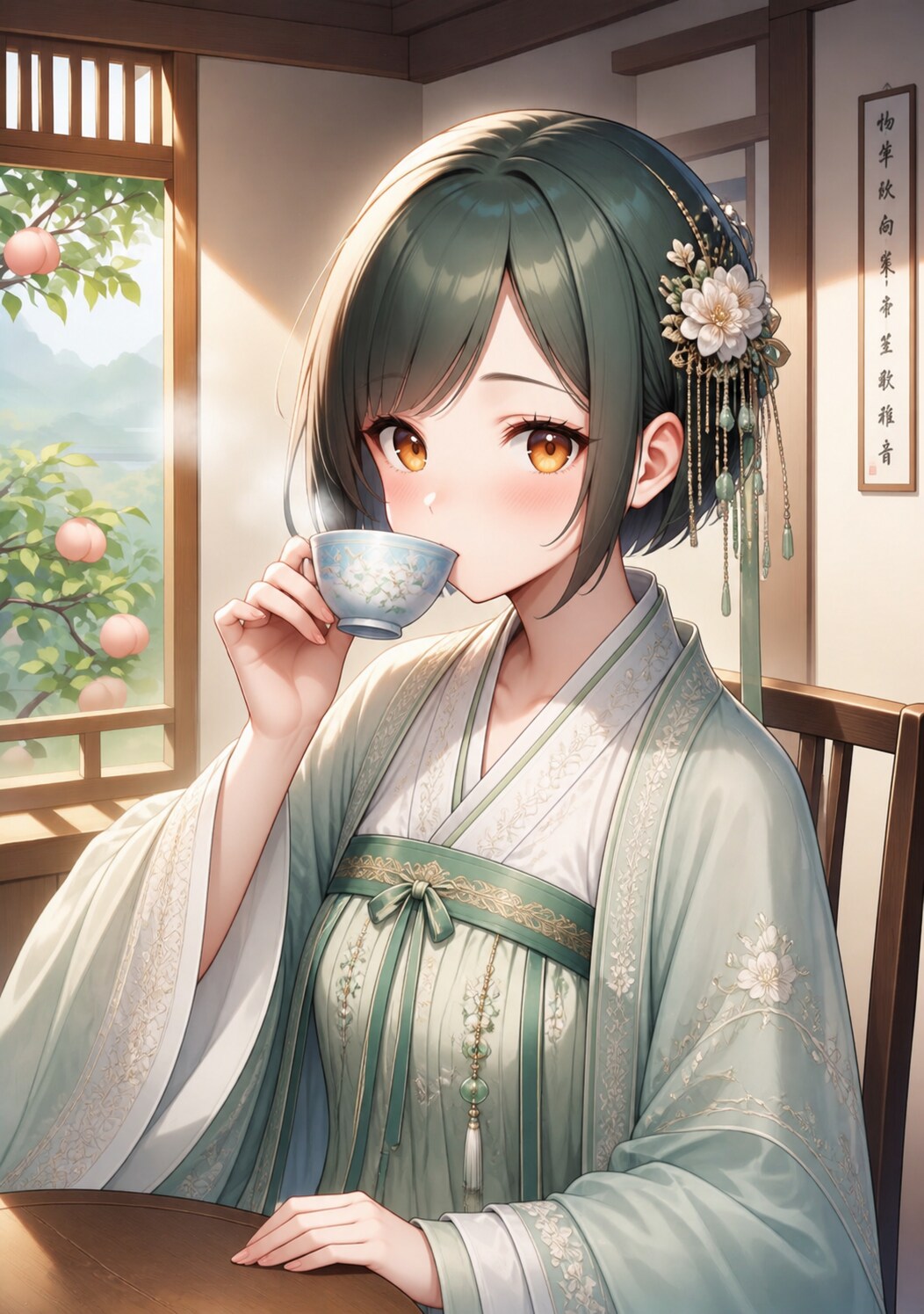 窓辺でひと休み | の人気AIイラスト・グラビア