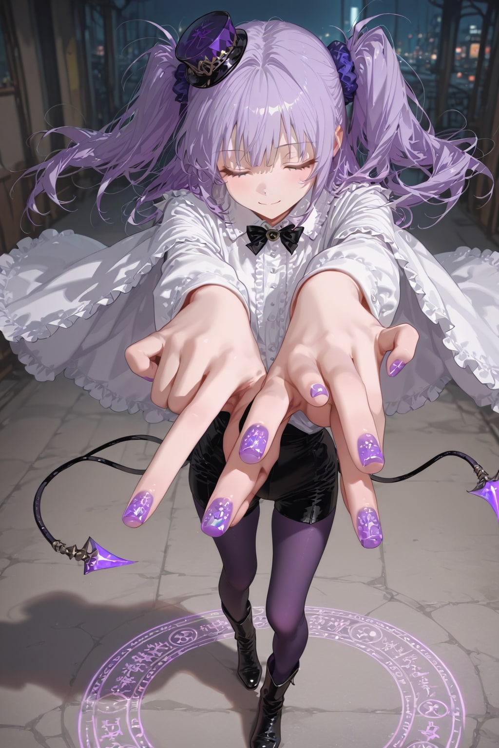 再投稿❗️期間限定のSeedream4.5で魔法陣を召喚？する絵梨奈ちゃんを生成しました❤️