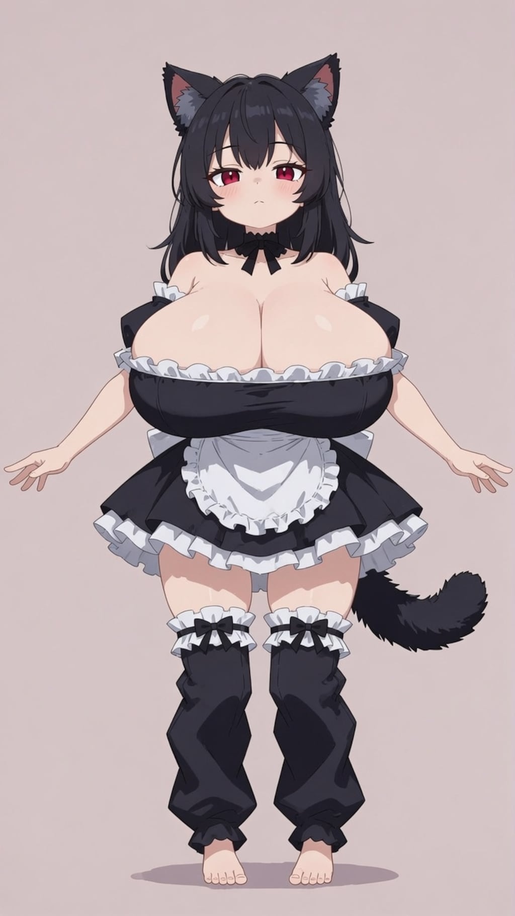 メイド服＋レッグウォーマー いいね