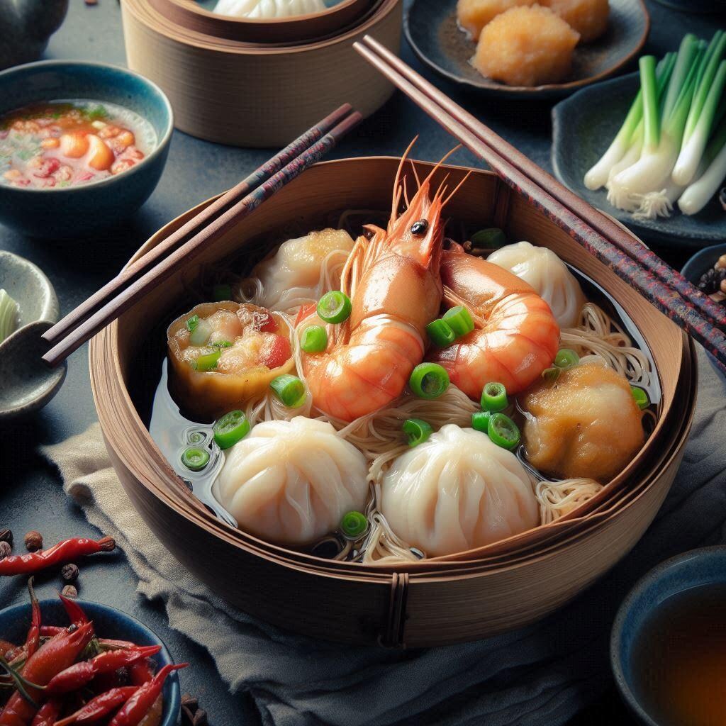 点心seafood noodle