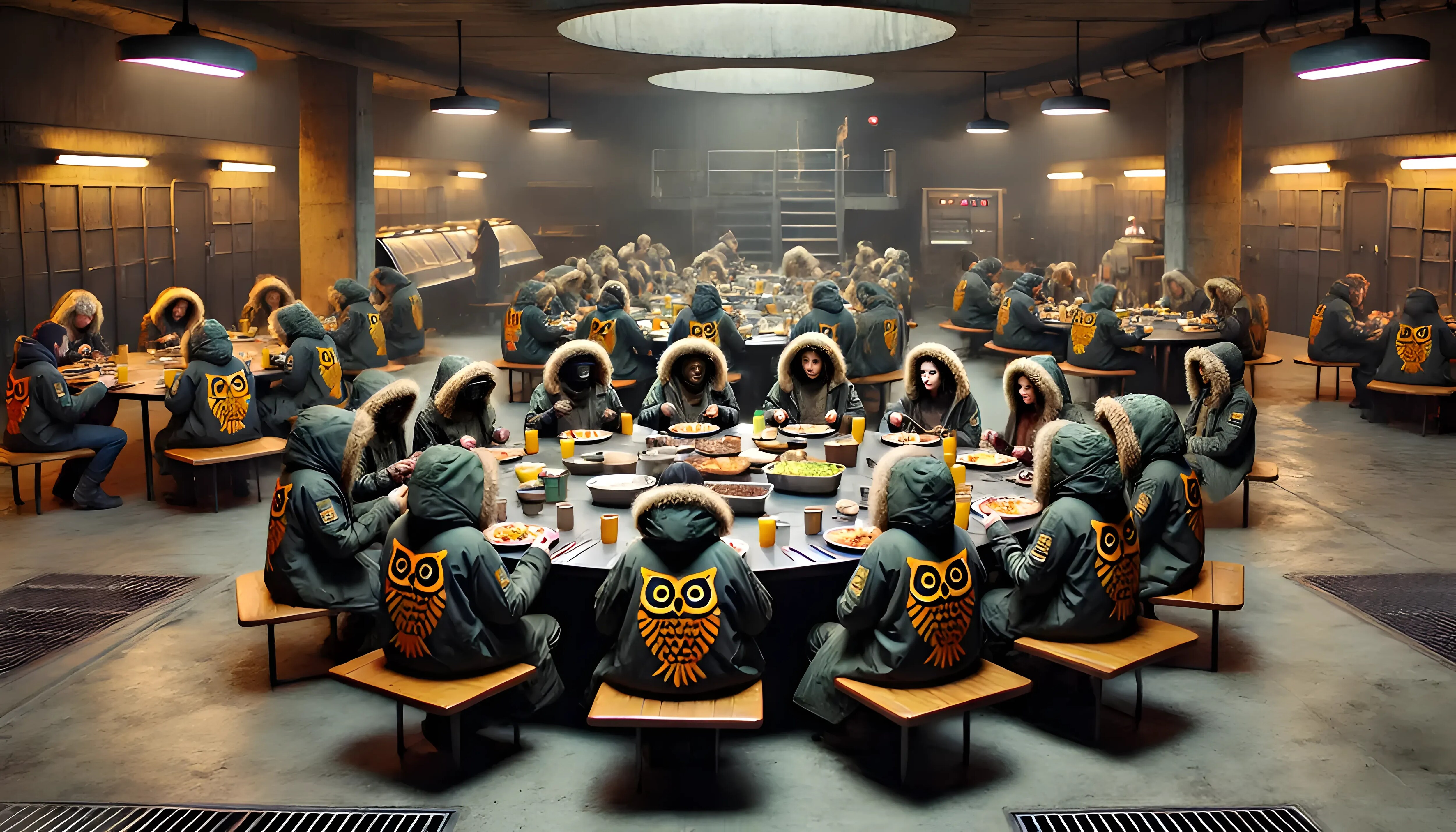 昼飯🦉 | の人気AIイラスト・グラビア