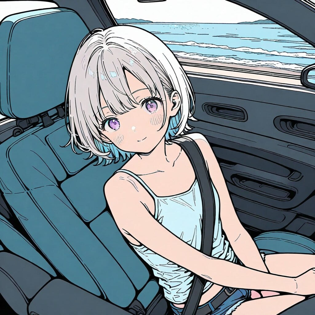 海へドライブ | の人気AIイラスト・グラビア