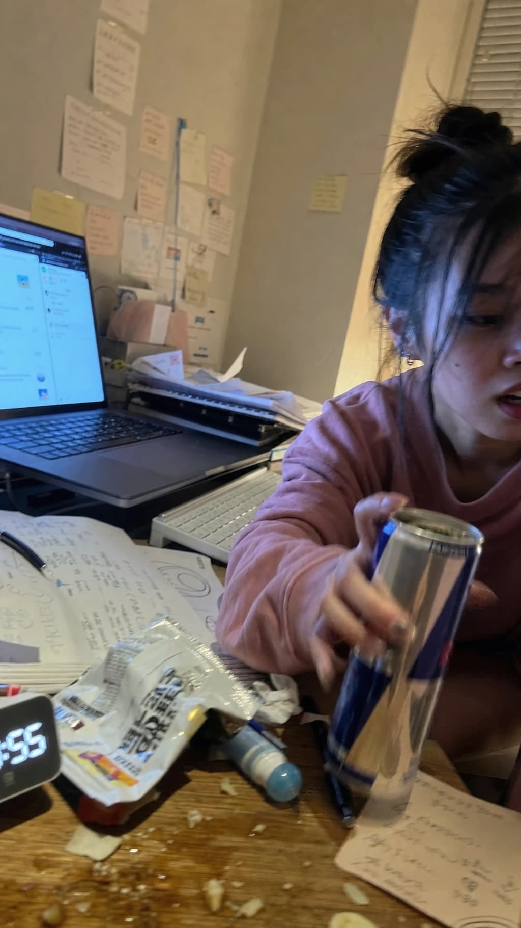 Deadline Glow on Her Face