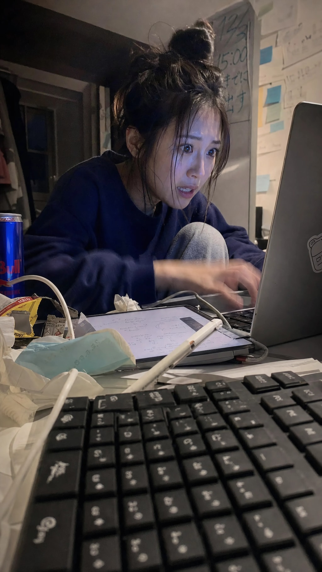 Deadline Glow on Her Face