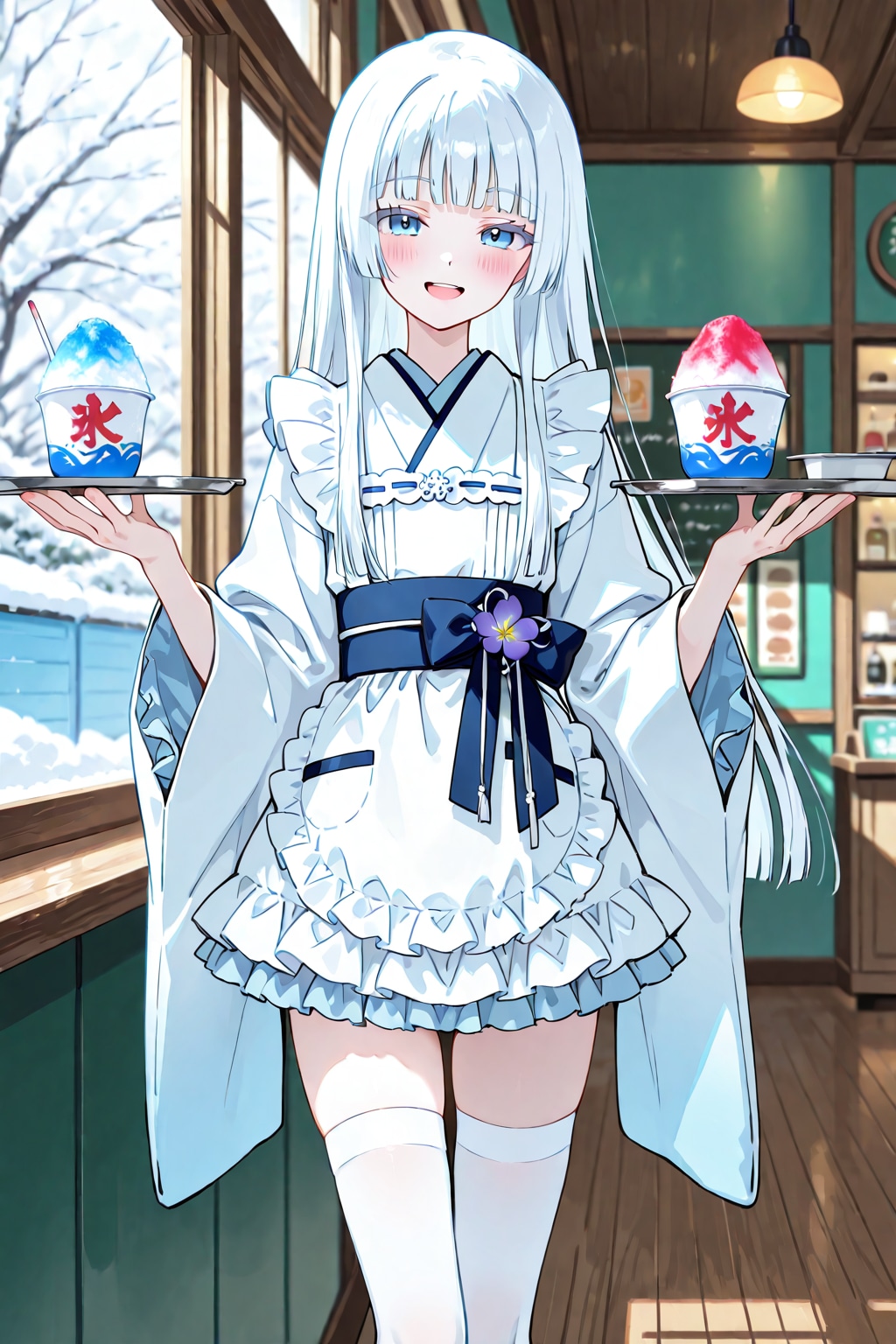 雪女はかき氷屋さん #真冬のかき氷と、寒さに震える愛すべき人間（ファン）たち