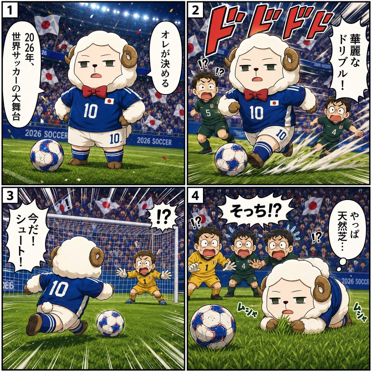 サッカー日本代表ヒツジ
