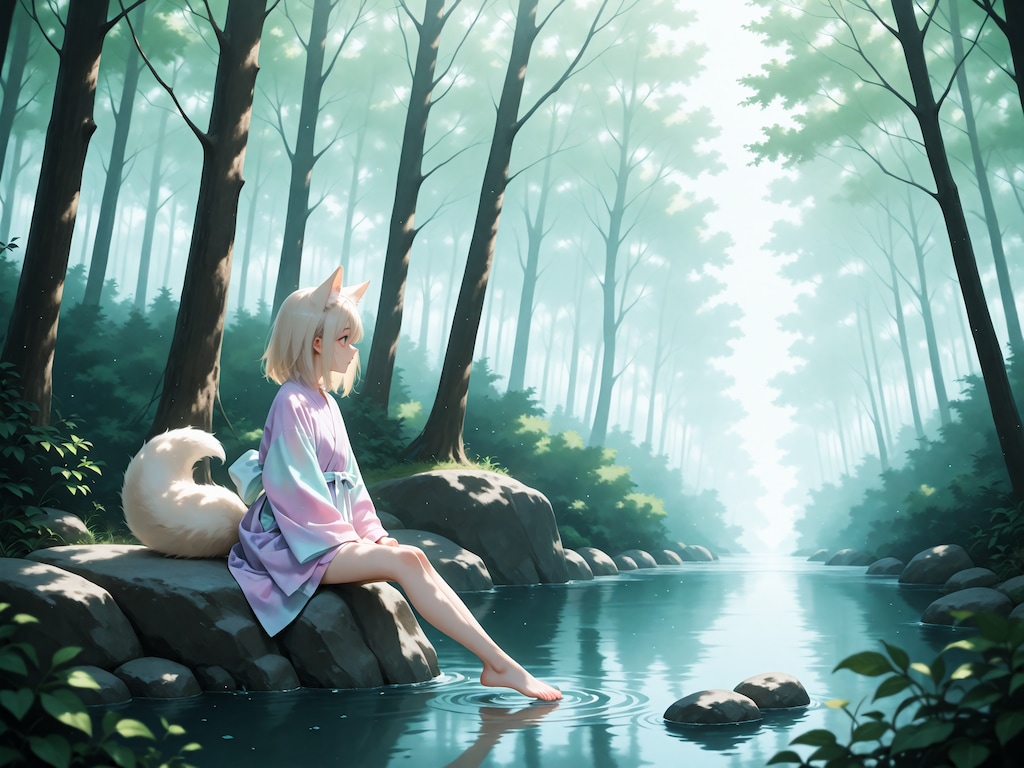 鎮守の森に棲む狐さん