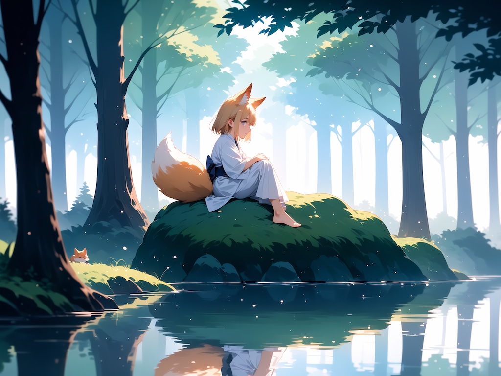 鎮守の森に棲む狐さん