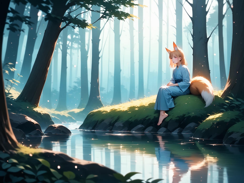 鎮守の森に棲む狐さん