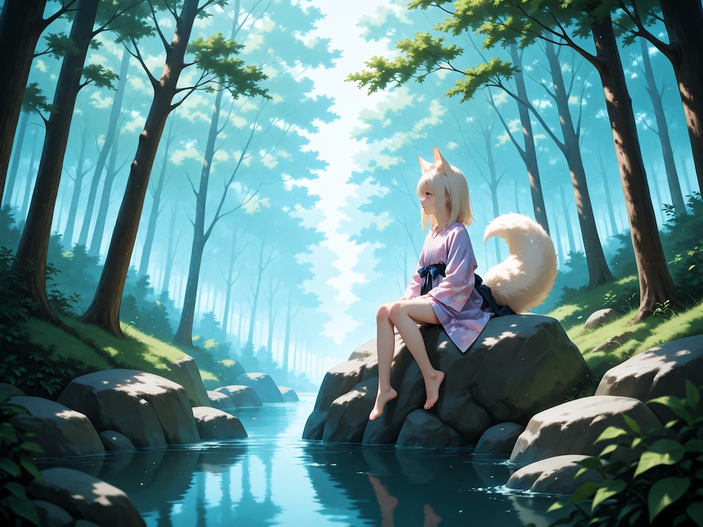 鎮守の森に棲む狐さん