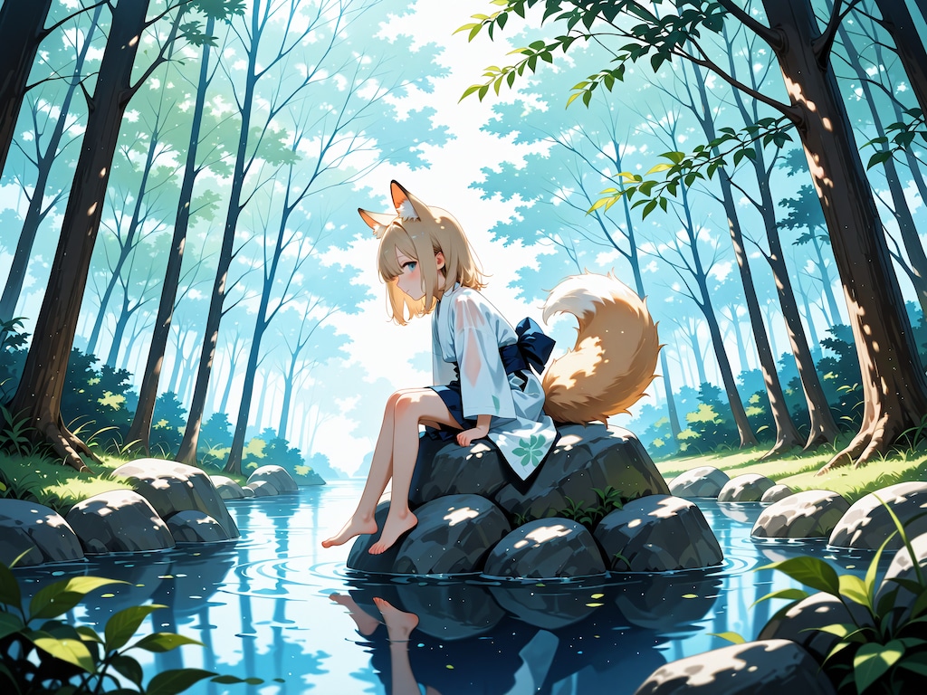 鎮守の森に棲む狐さん