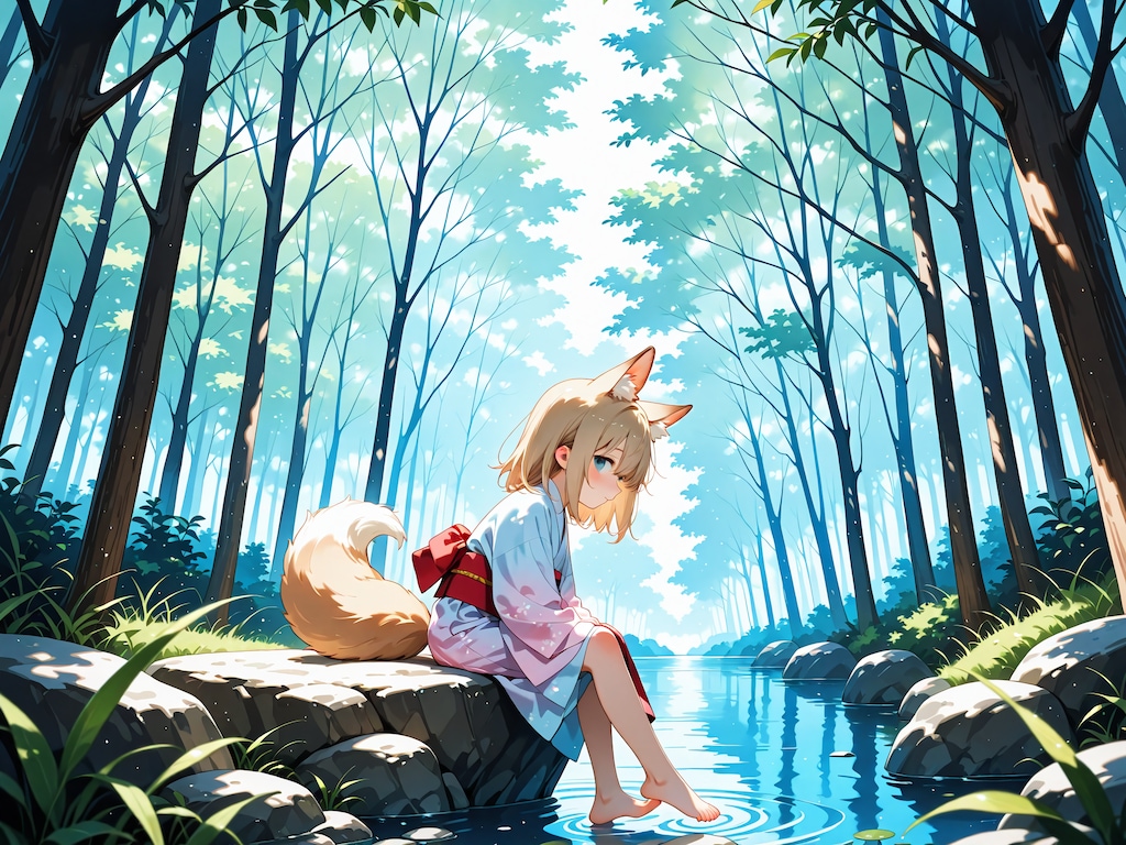 鎮守の森に棲む狐さん