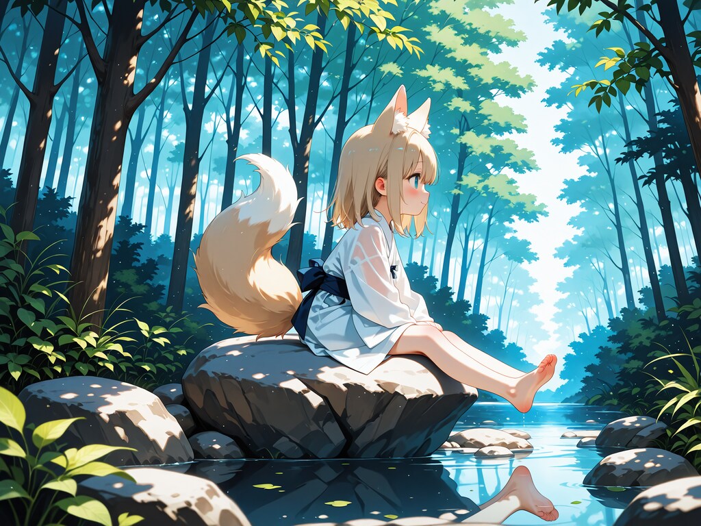 鎮守の森に棲む狐さん