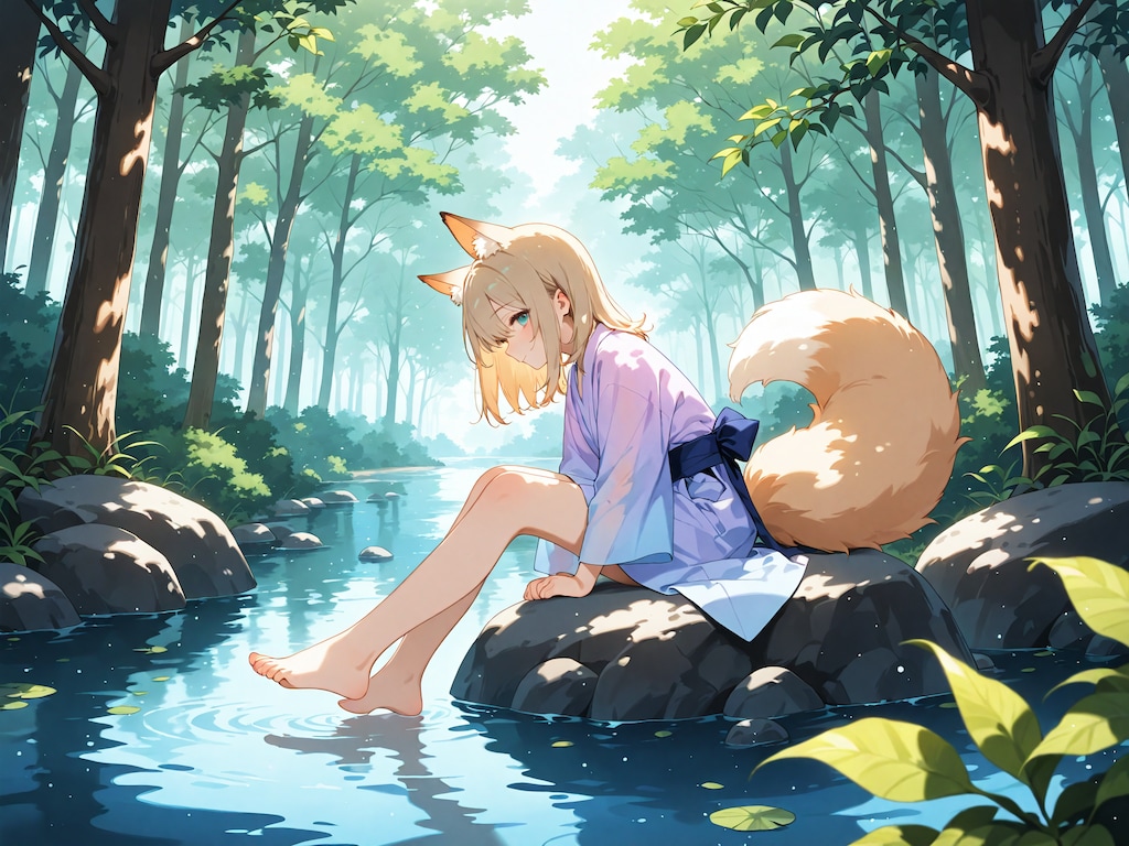 鎮守の森に棲む狐さん