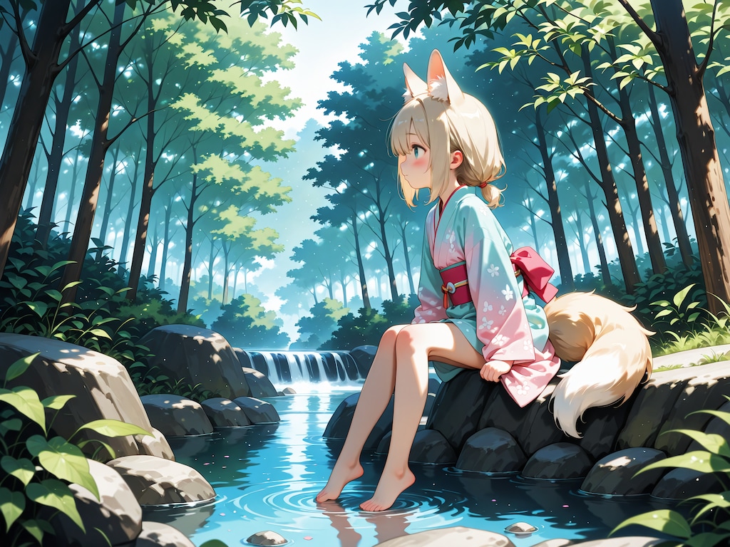 鎮守の森に棲む狐さん