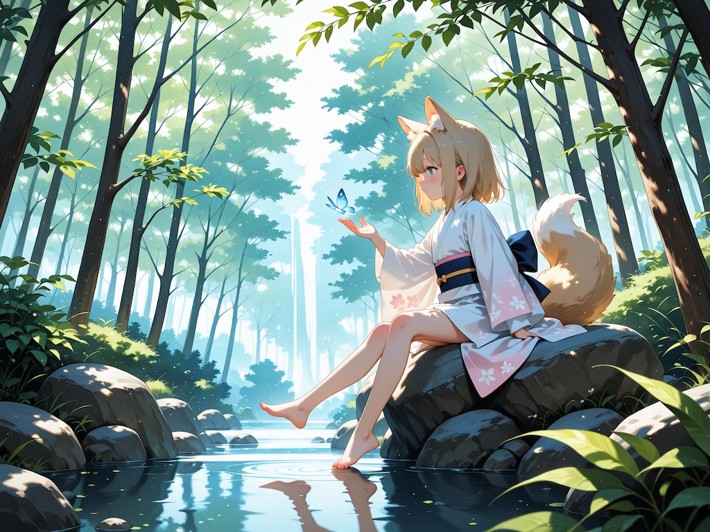 鎮守の森に棲む狐さん