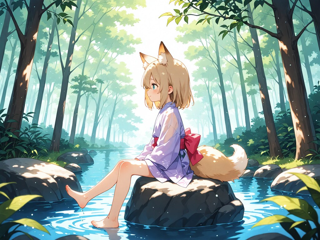 鎮守の森に棲む狐さん