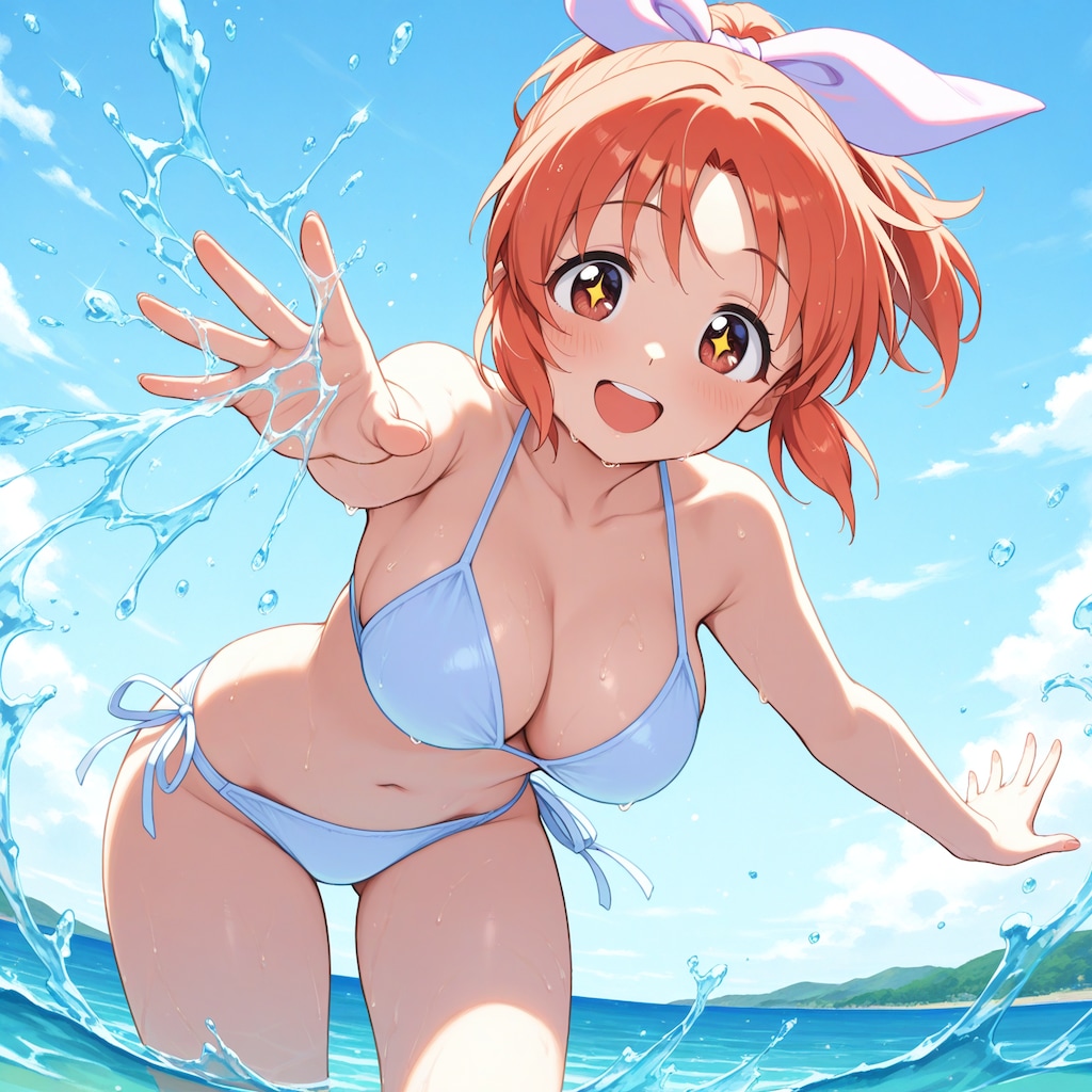 じゃれあい（水着版）