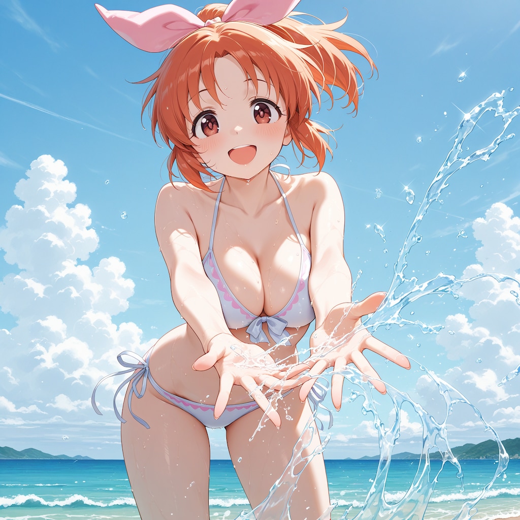 じゃれあい（水着版）