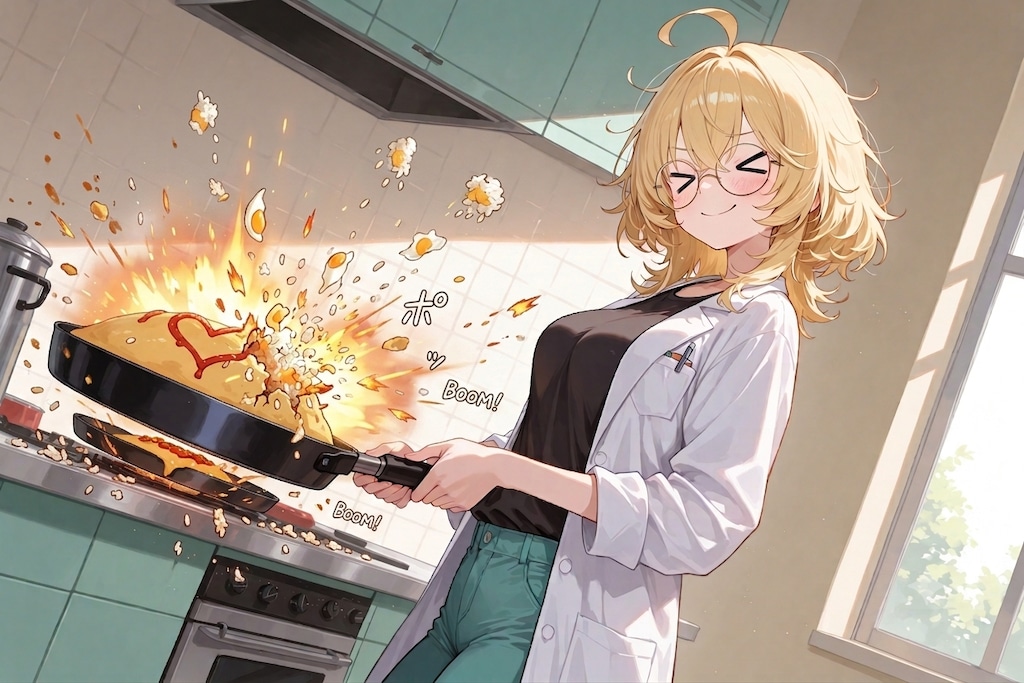 理久さんのオムライスクッキング