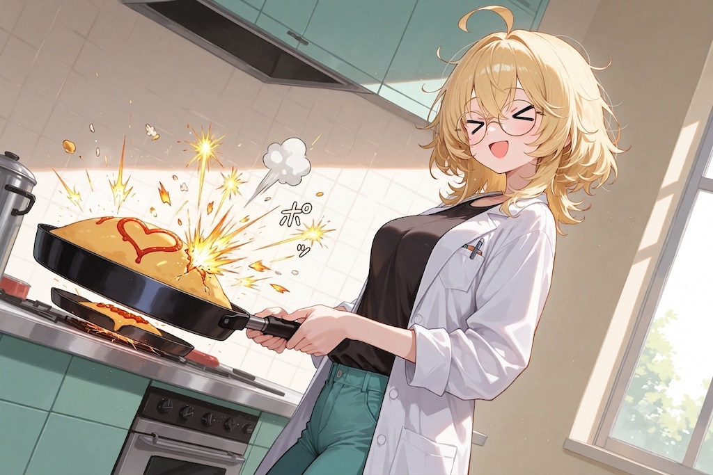 理久さんのオムライスクッキング