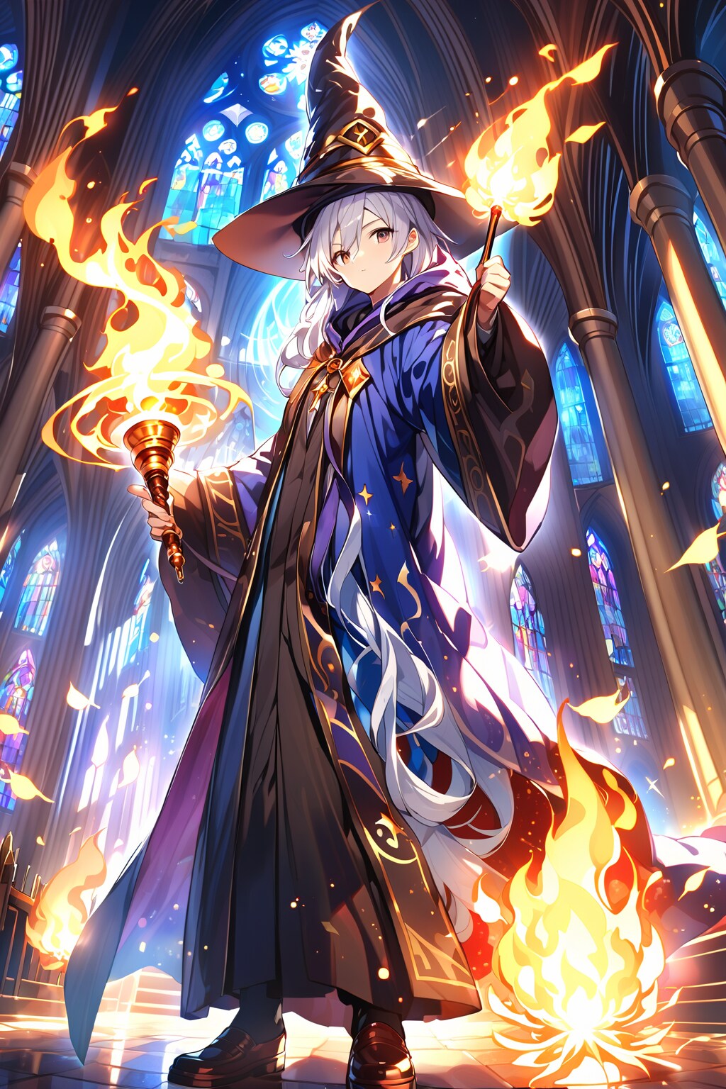 銀髪魔法使い | の人気AIイラスト・グラビア