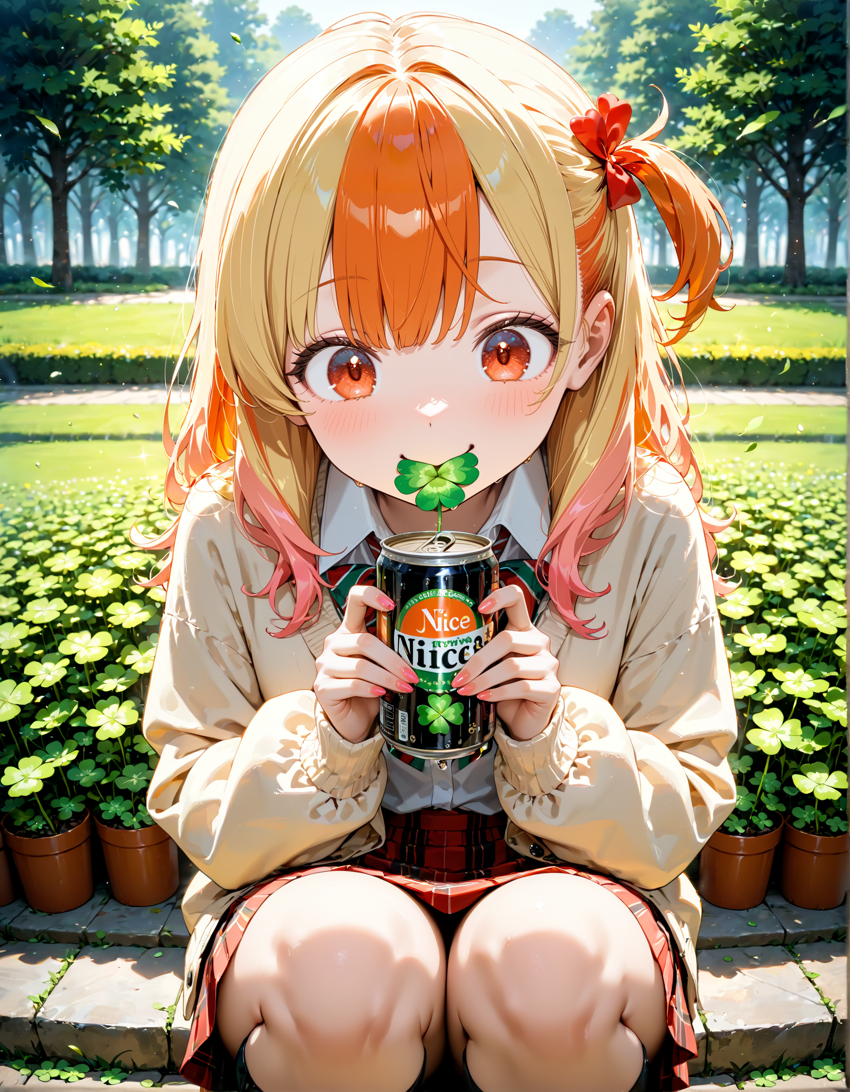 今日は庭の日。四つ葉の日。缶ジュース発売記念日。渋谷ギャルの日　その２ | の人気AIイラスト・グラビア