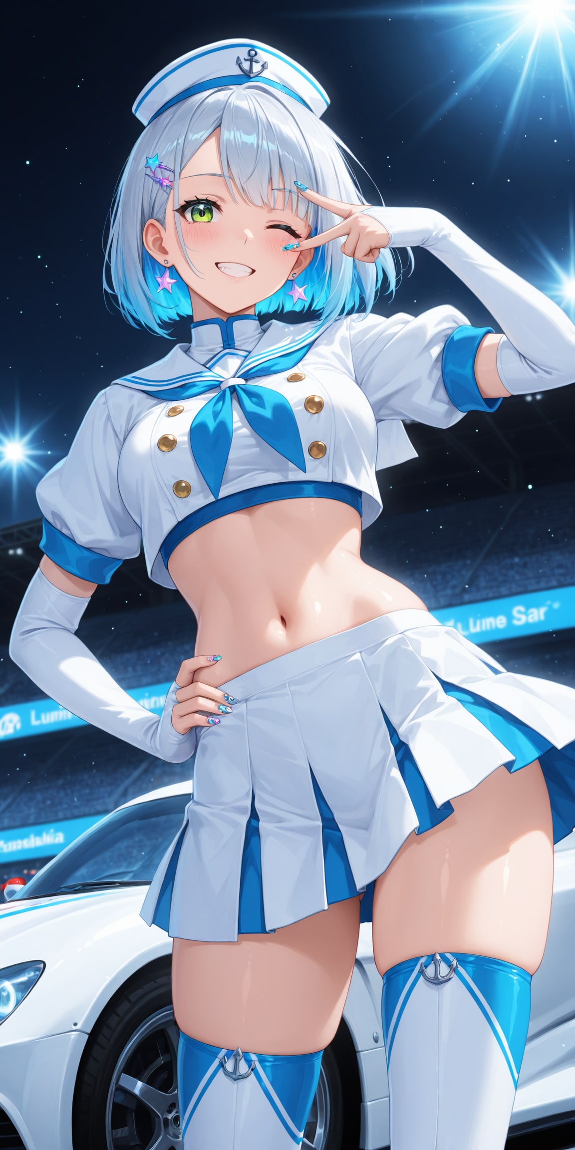アストラのAqua Sailor Race Queen | の人気AIイラスト・グラビア