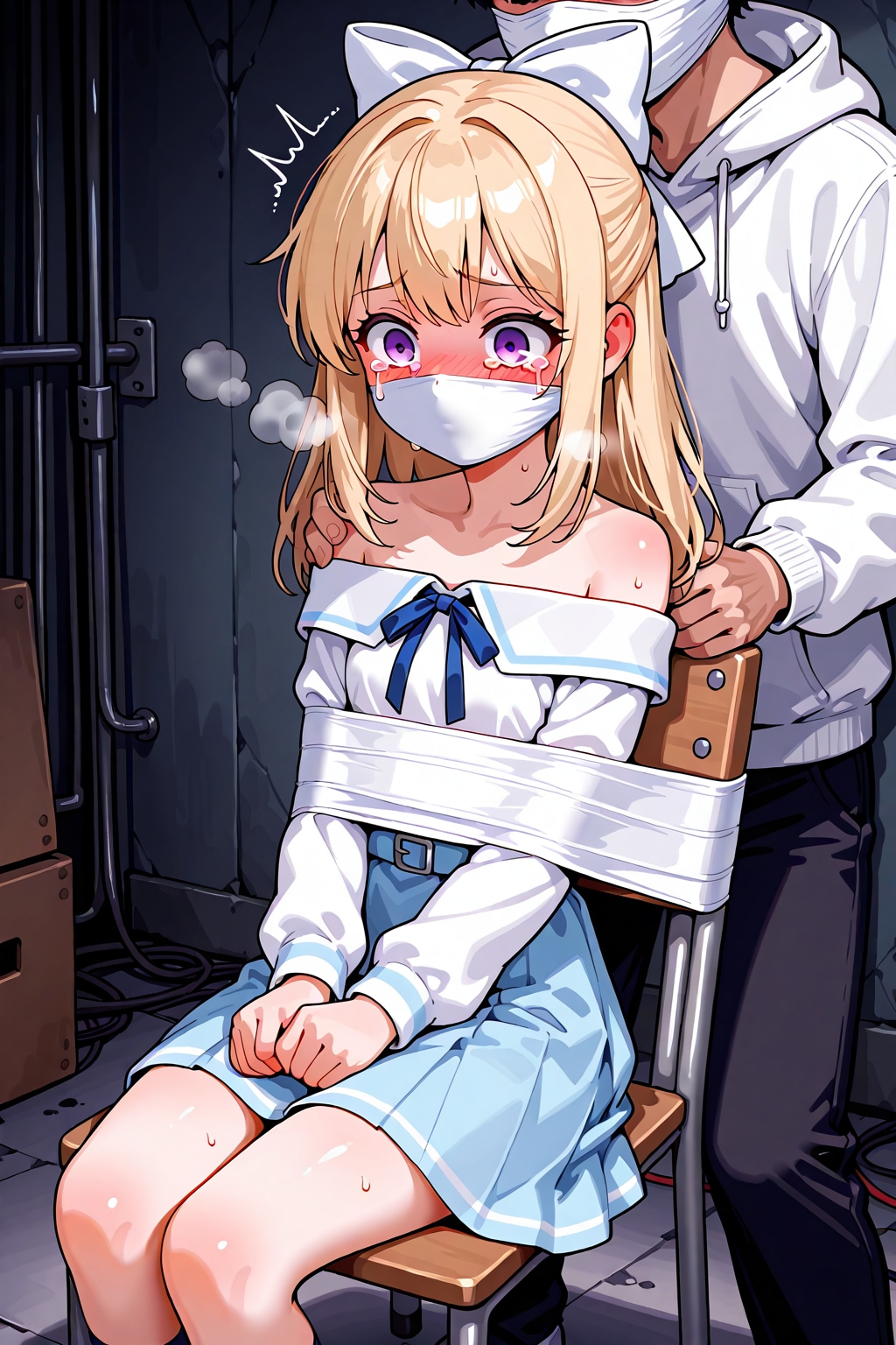誘拐された金髪お嬢様